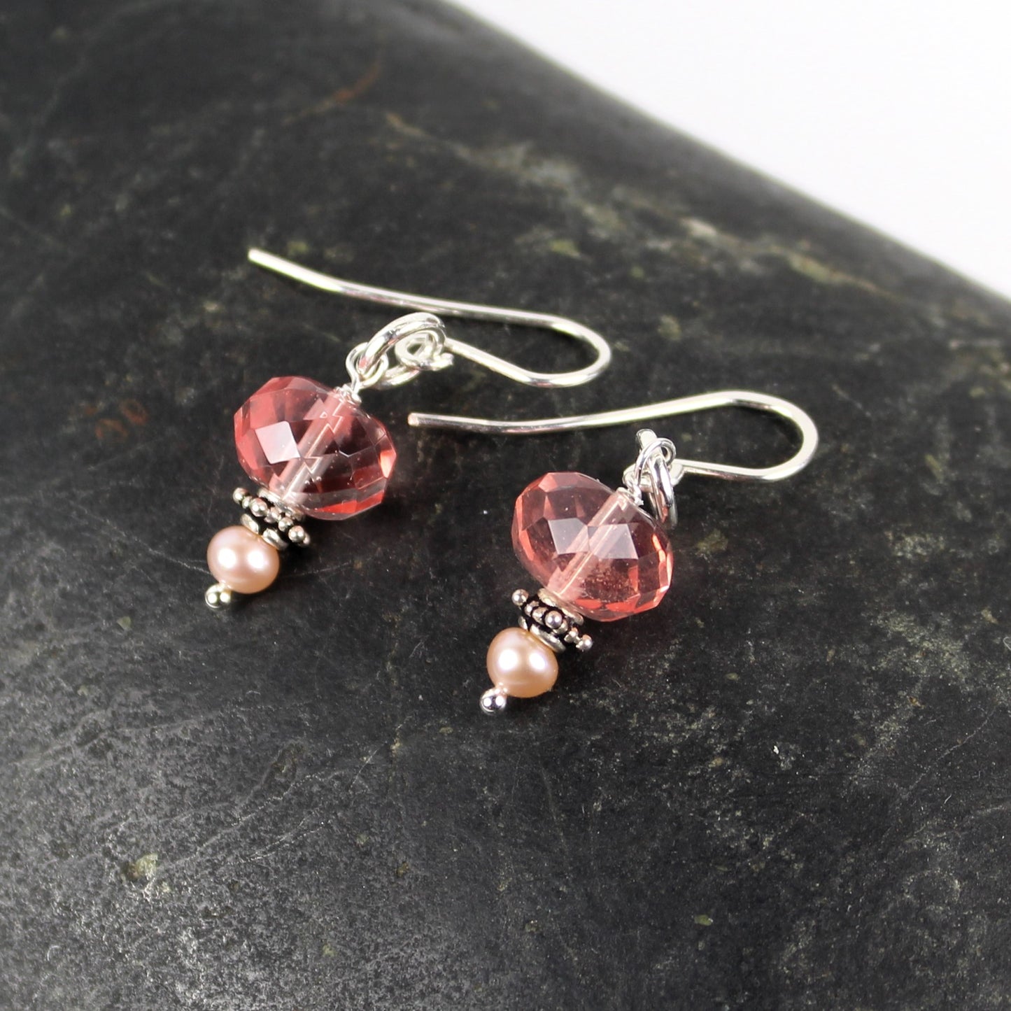 Cherry Quartz Earrings