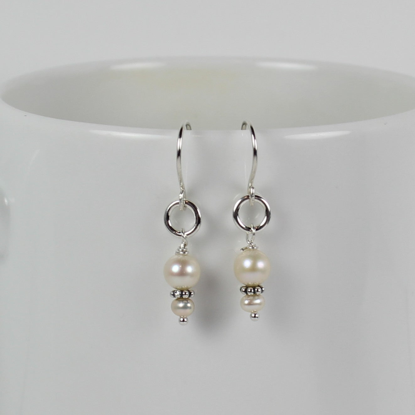 Pearl Loop Earrings