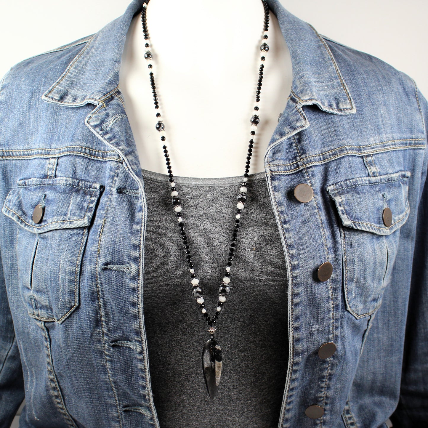 Orthoceras Long Necklace
