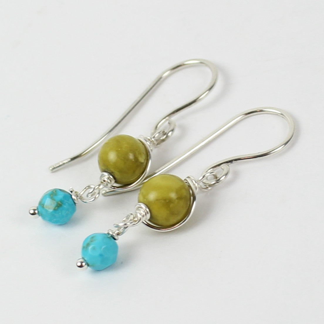 Turquoise and Turquoise Earrings