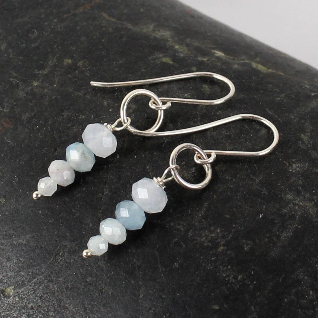 Aquamarine Tower Earrings