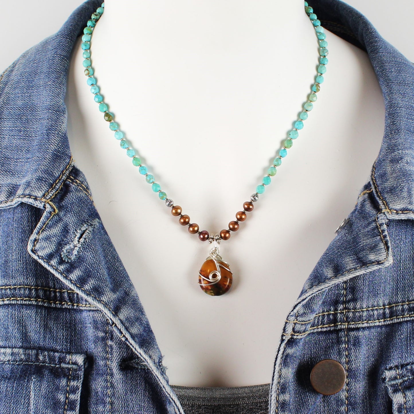 Turquoise and Jasper Necklace