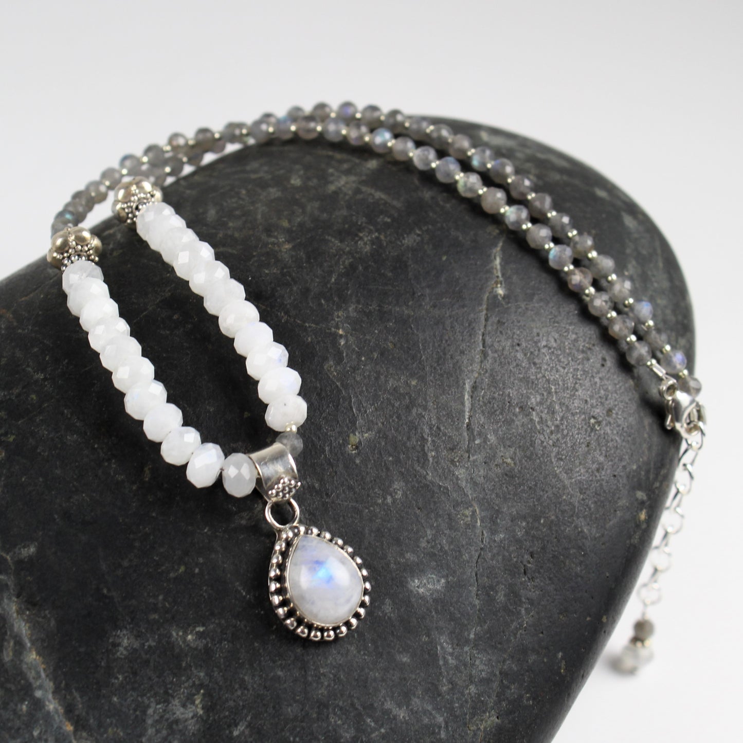 Moonstone Teardrop Necklace