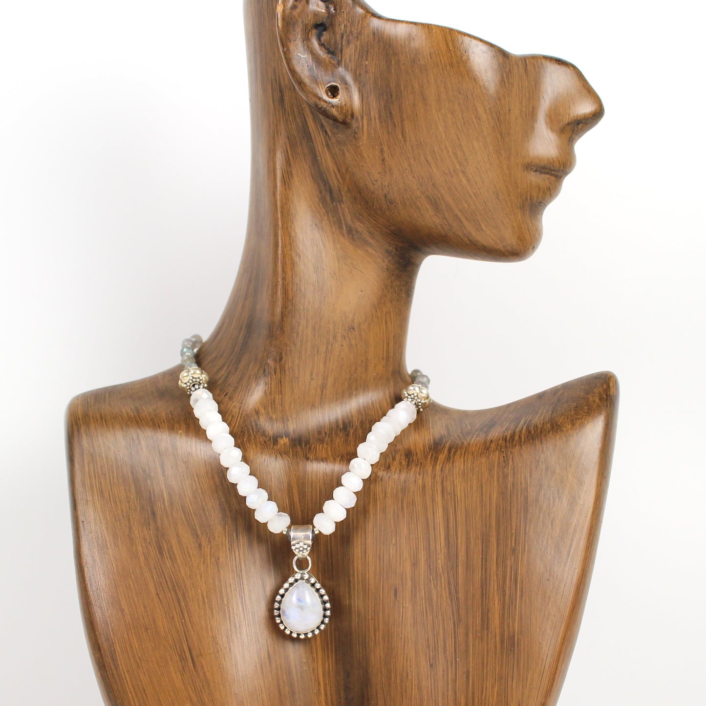 Moonstone Teardrop Necklace