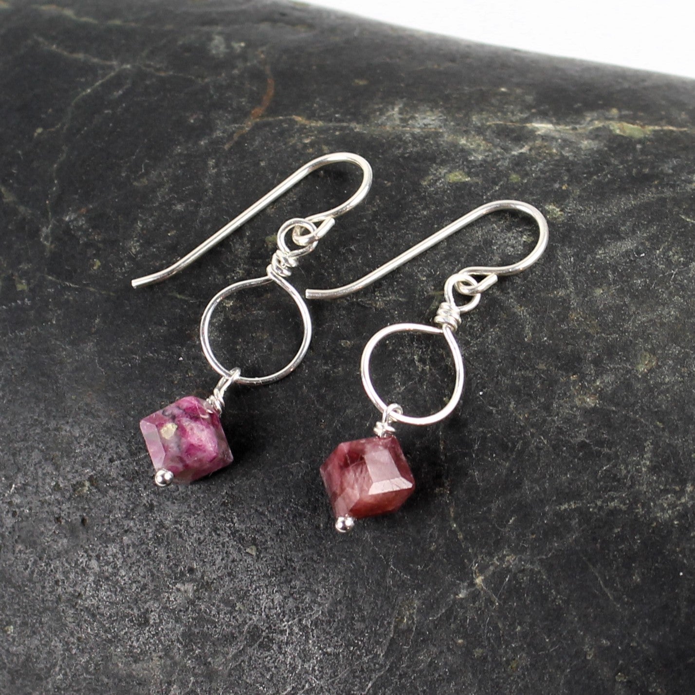 Tourmaline Loop Earrings