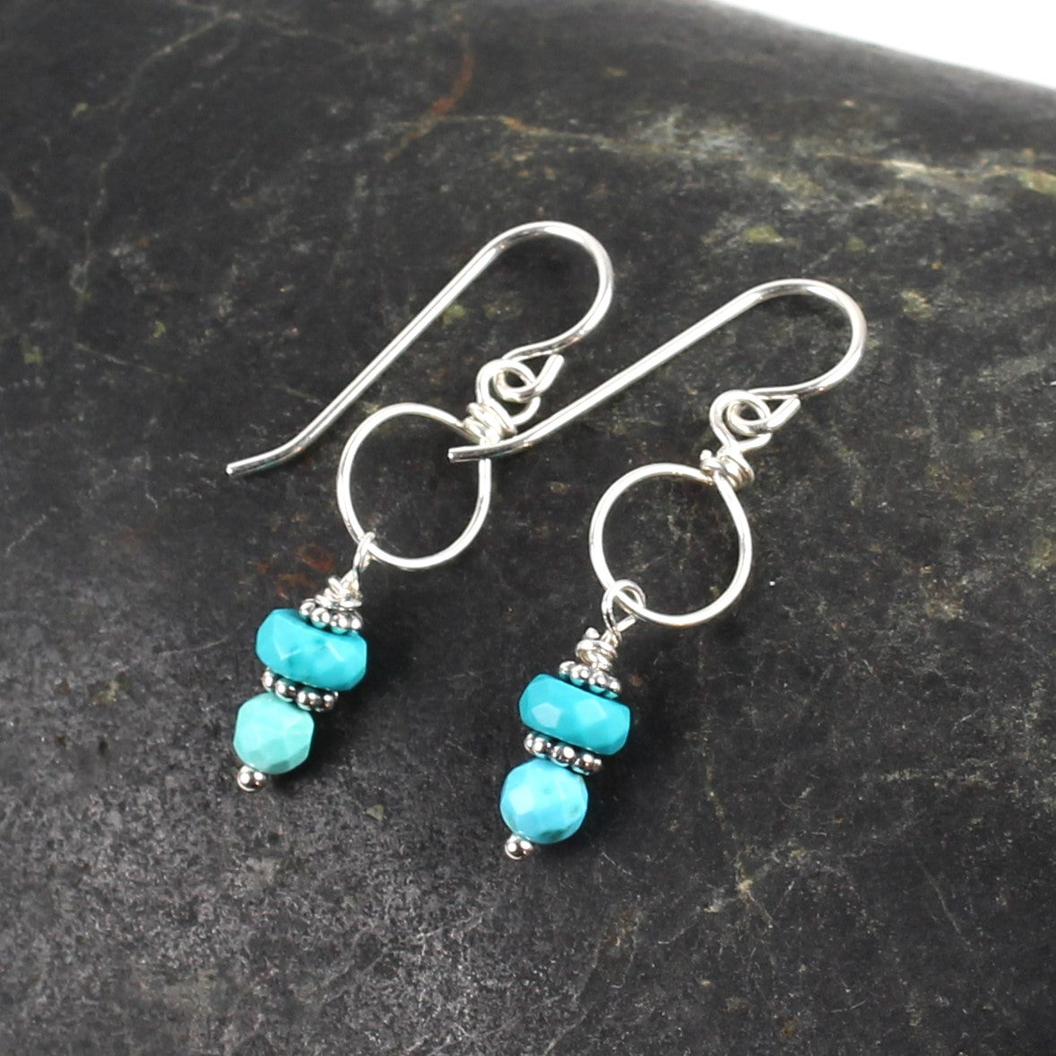 Turquoise Loop Earrings