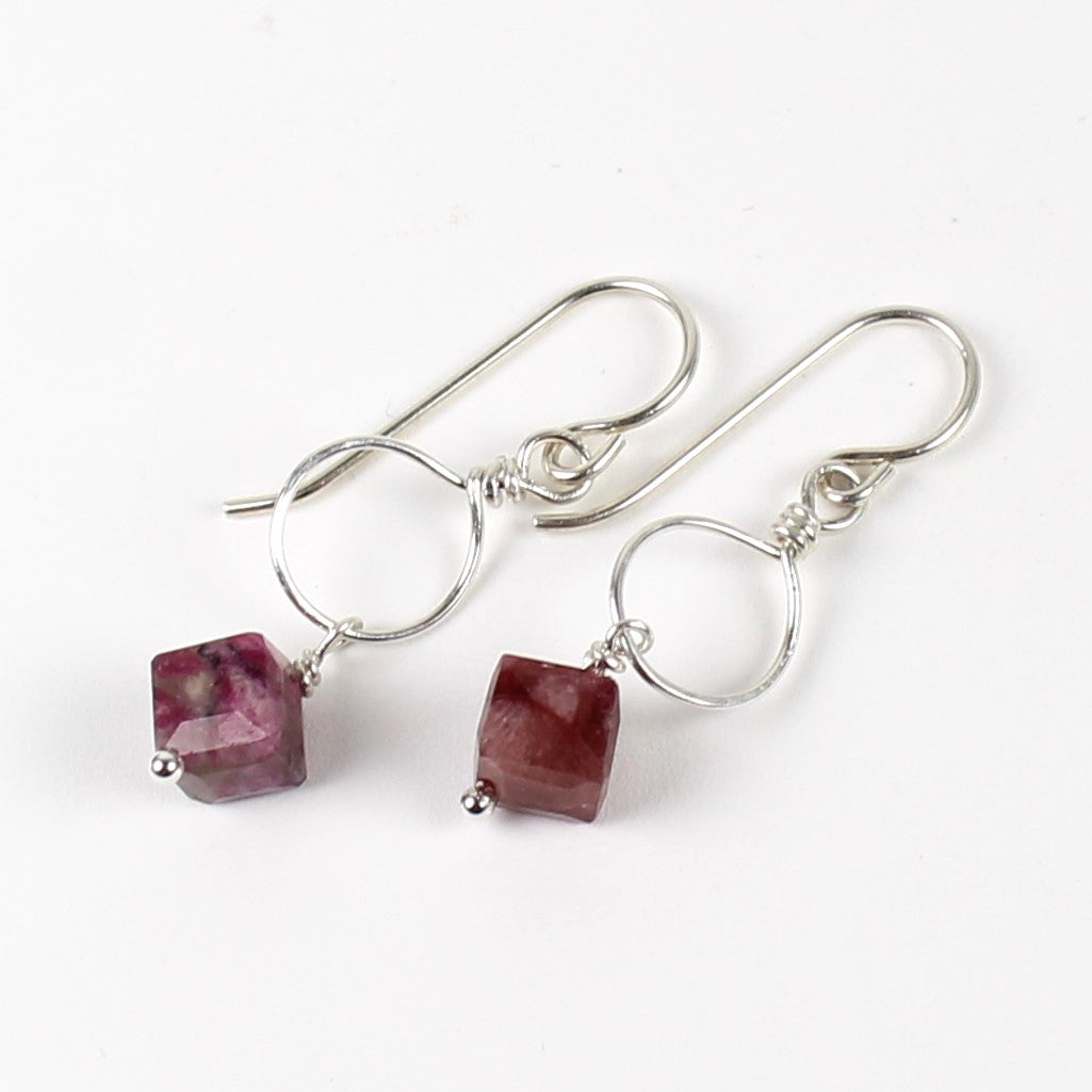 Tourmaline Loop Earrings