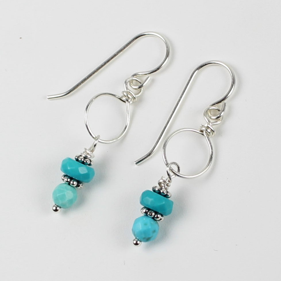 Turquoise Loop Earrings