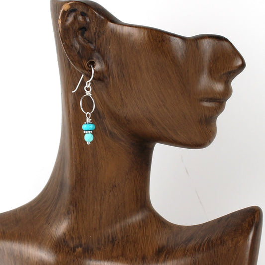 Turquoise Loop Earrings