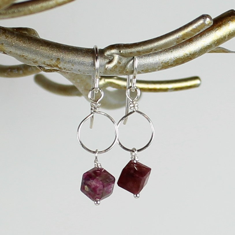 Tourmaline Loop Earrings