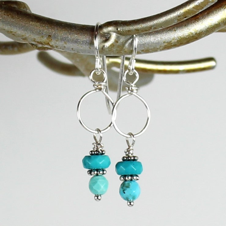 Turquoise Loop Earrings