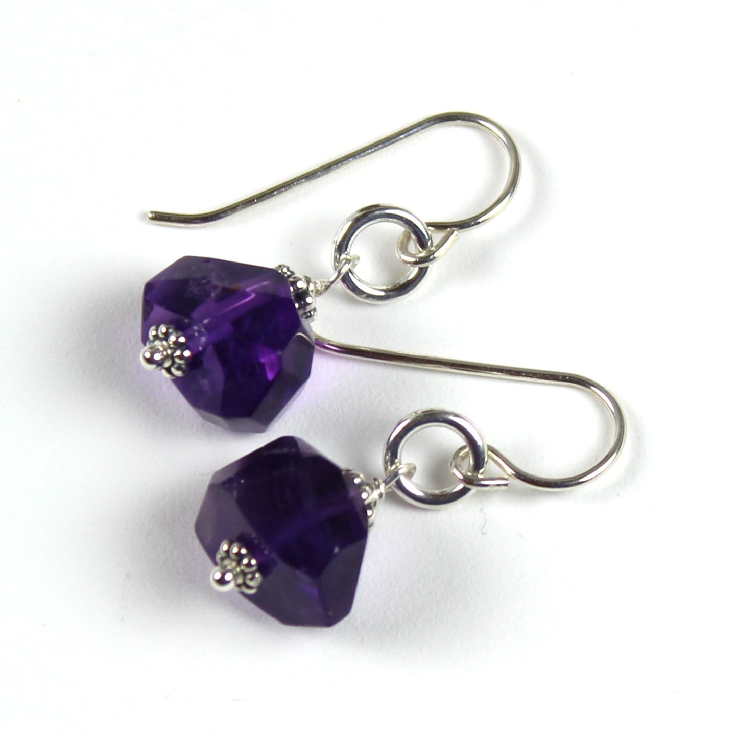 Chunky Amethyst Earrings