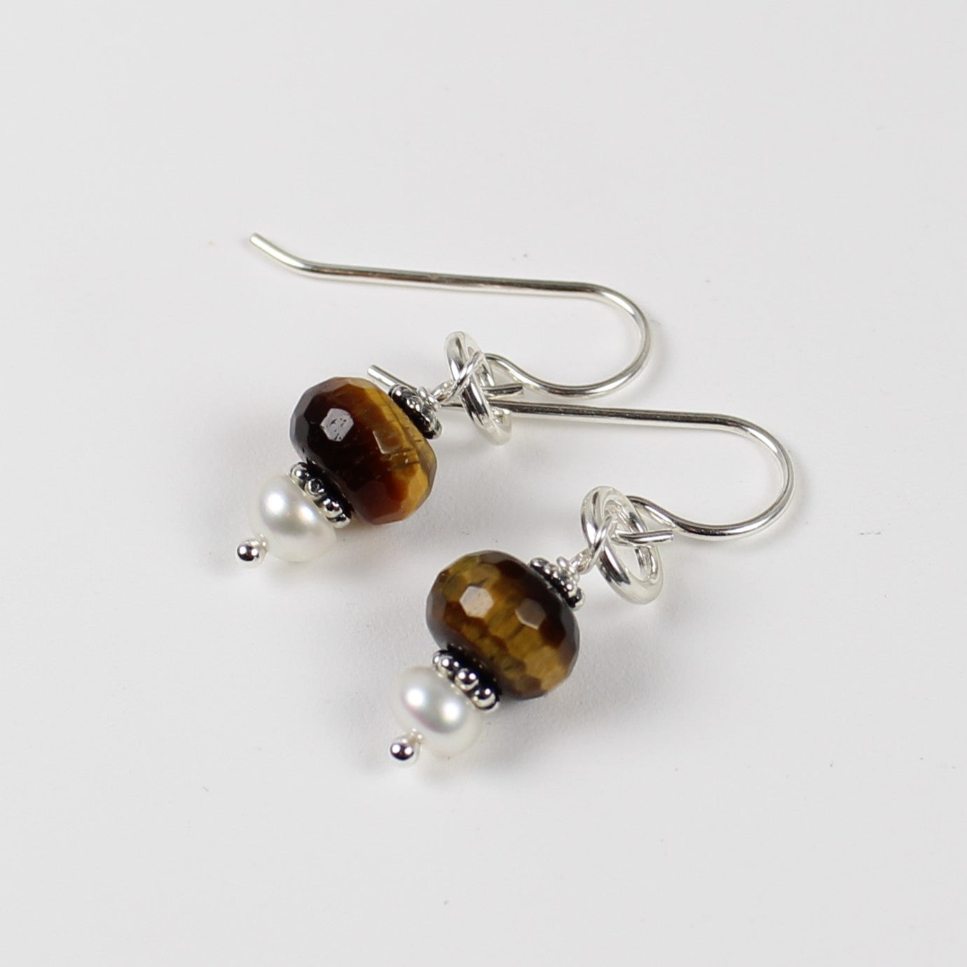 Tiger Eye Loop Earrings