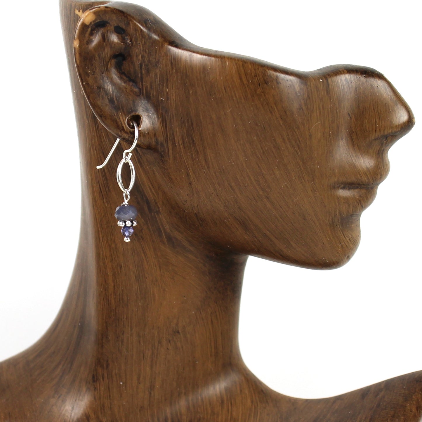 Iolite and Sterling Earrings