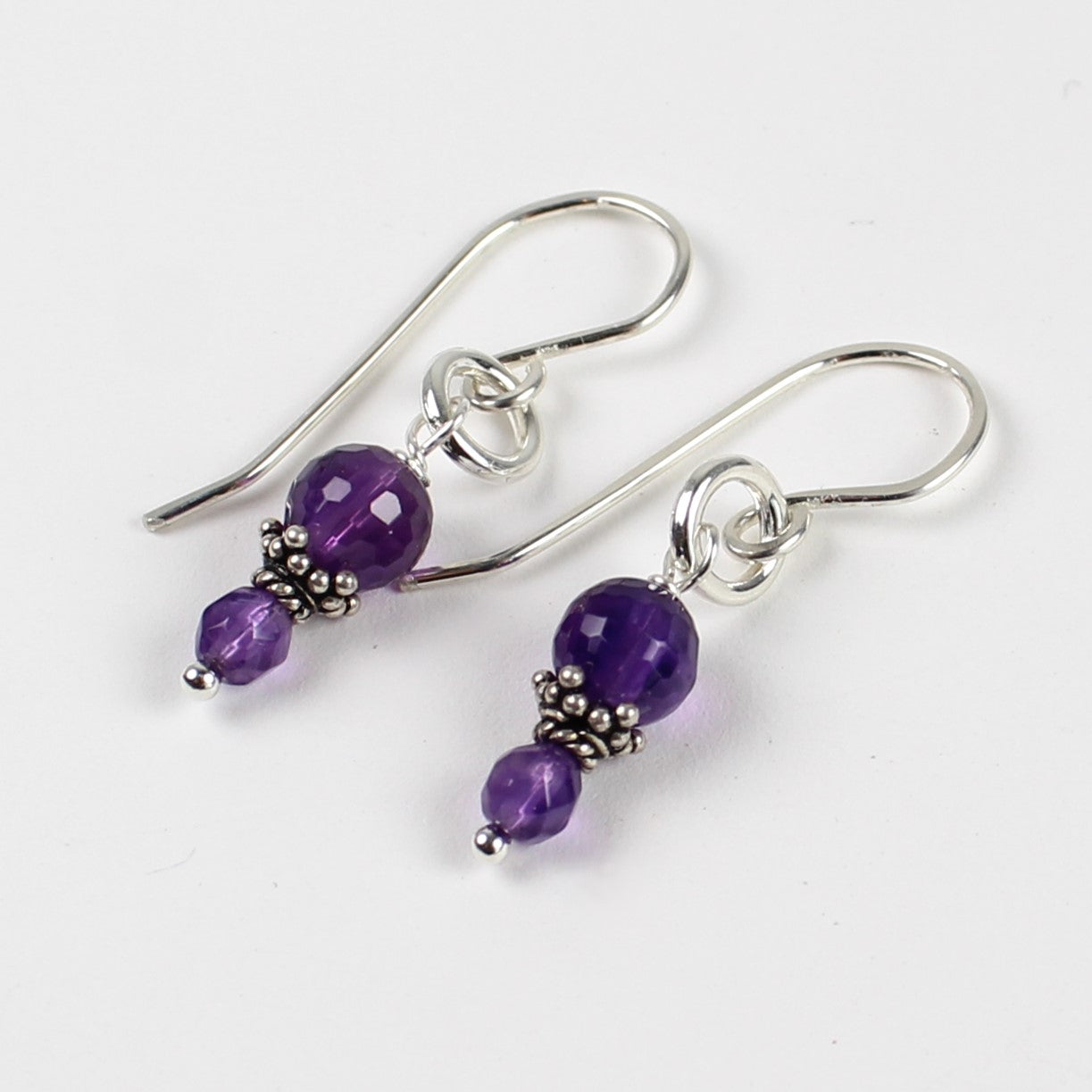 Amethyst Loop Earrings