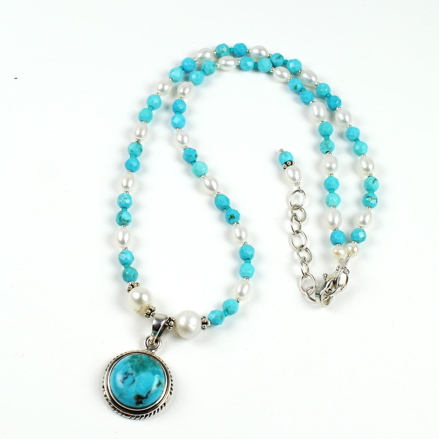 Simple Turquoise Pendant Necklace