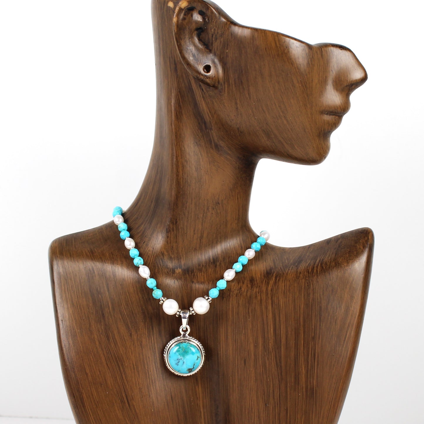 Simple Turquoise Pendant Necklace