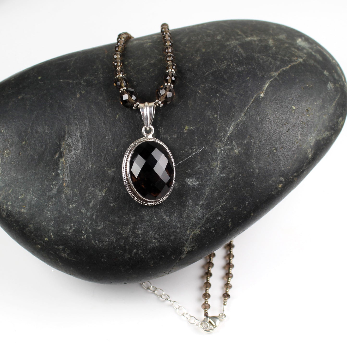 Smoky Quartz Pendant Necklace