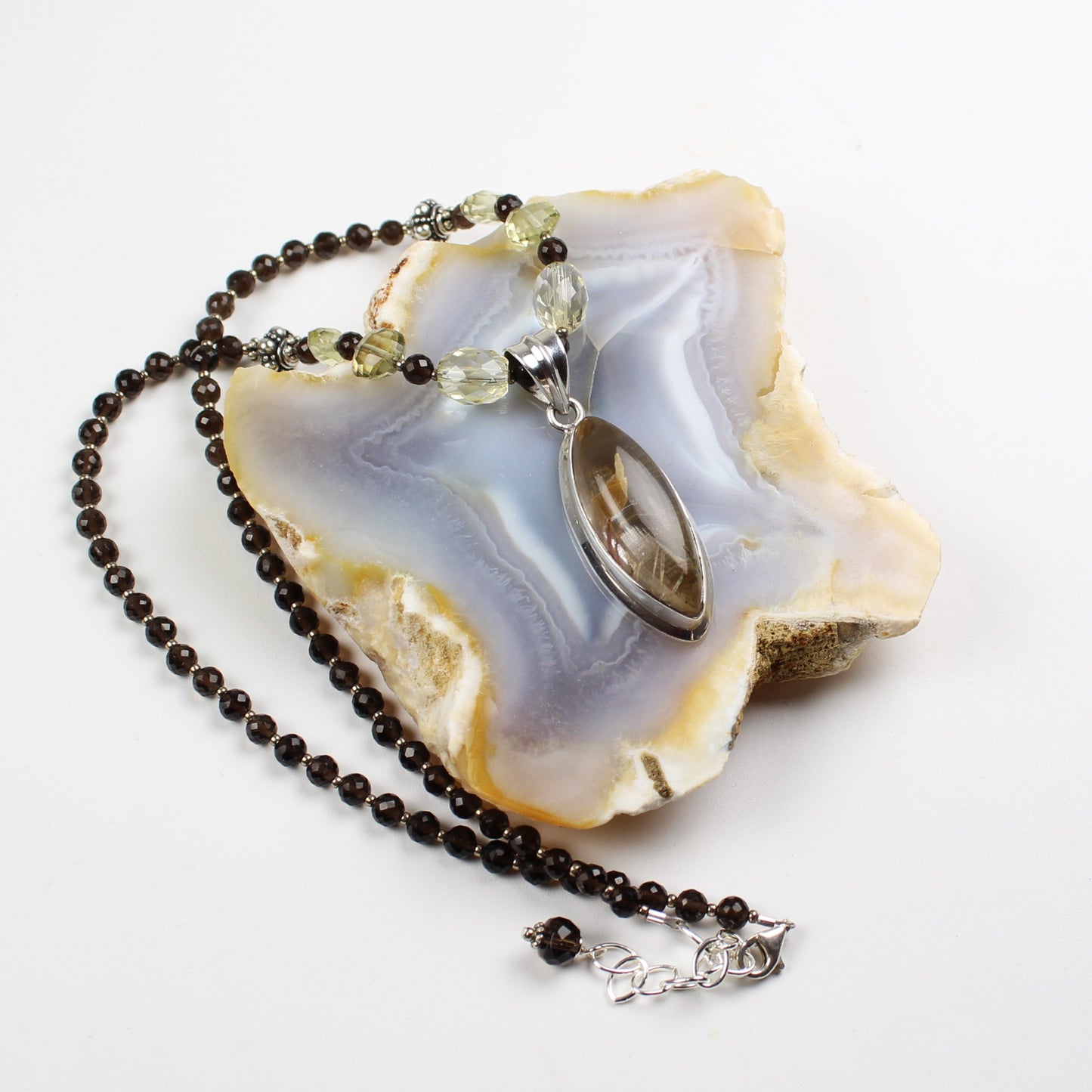 Rutilated Quartz Pendant Necklace