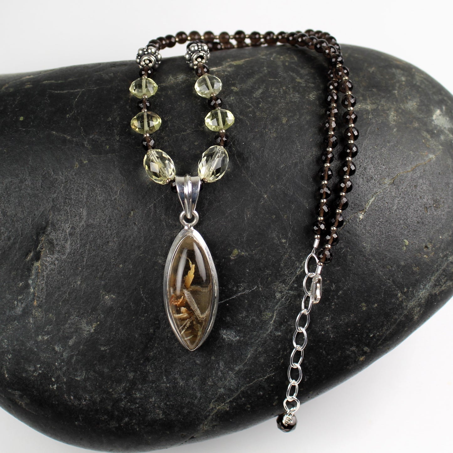 Rutilated Quartz Pendant Necklace