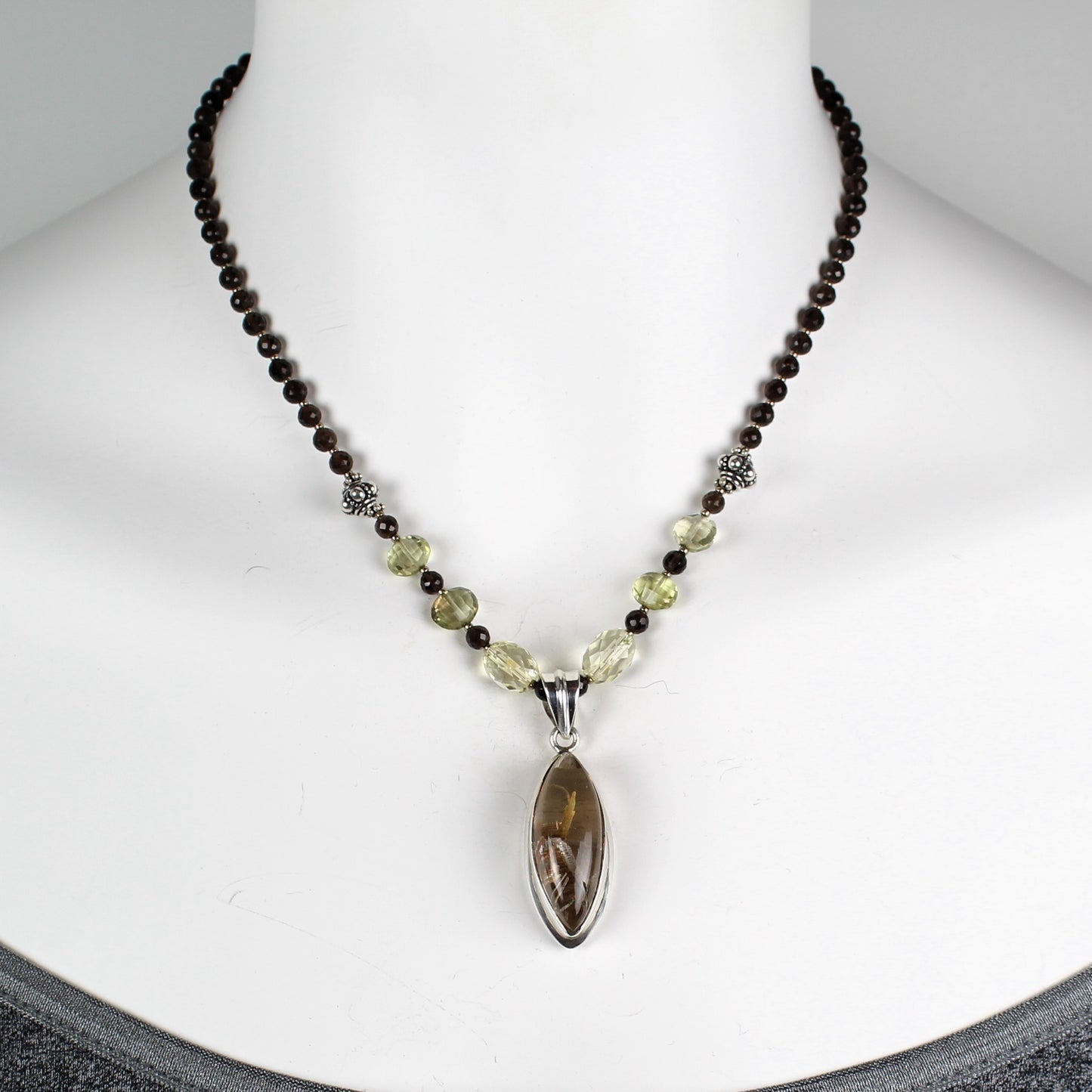 Rutilated Quartz Pendant Necklace