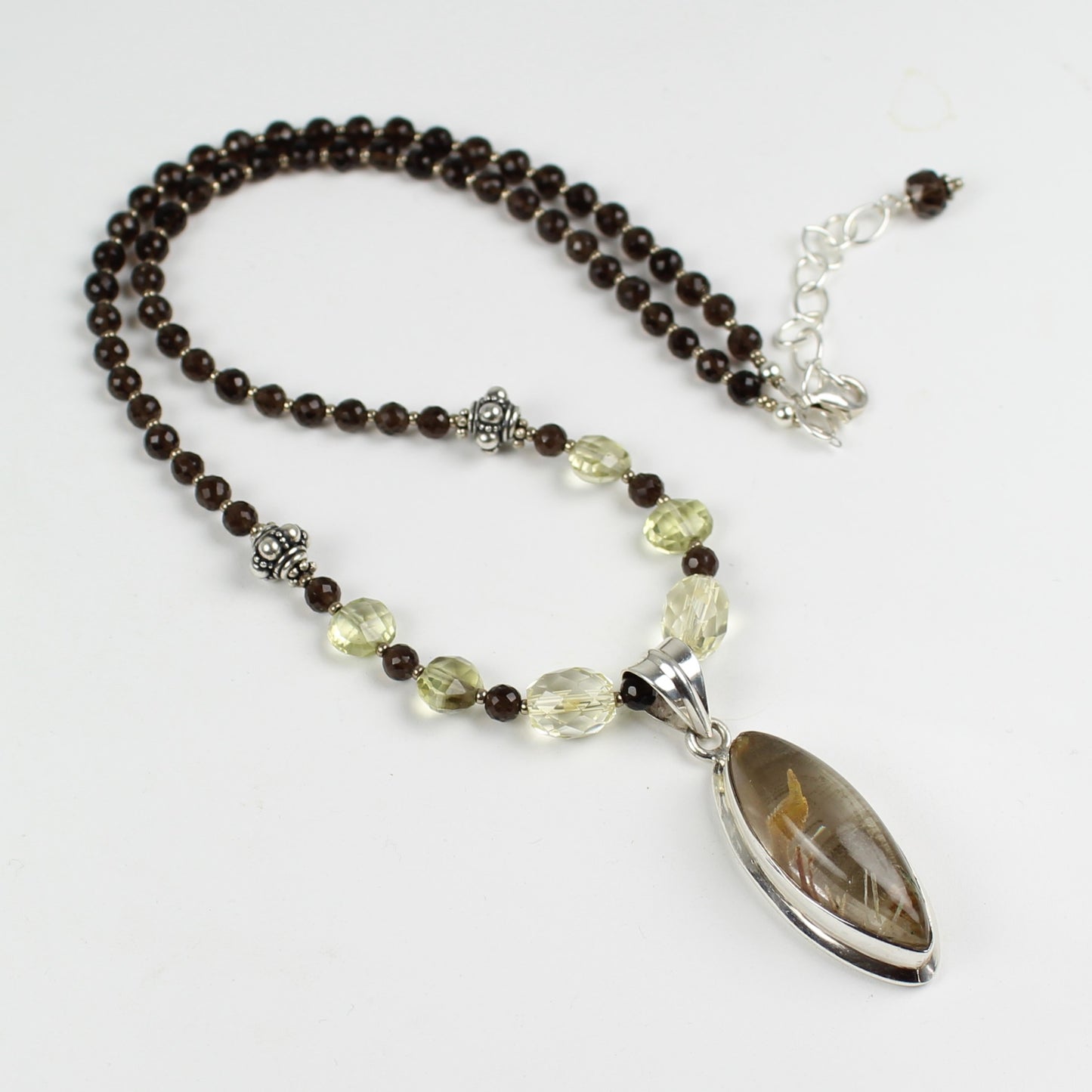 Rutilated Quartz Pendant Necklace