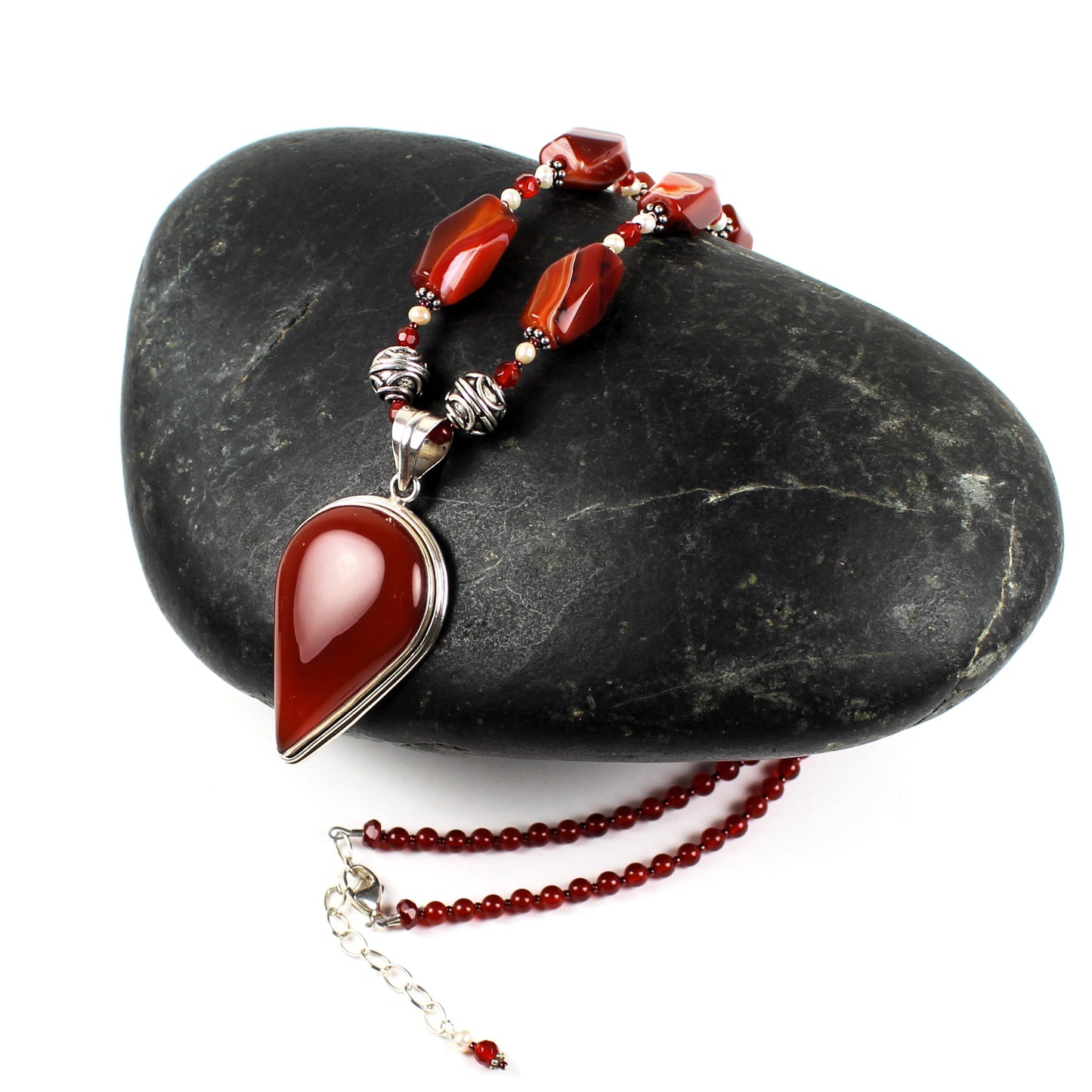 Carnelian Pendant Necklace