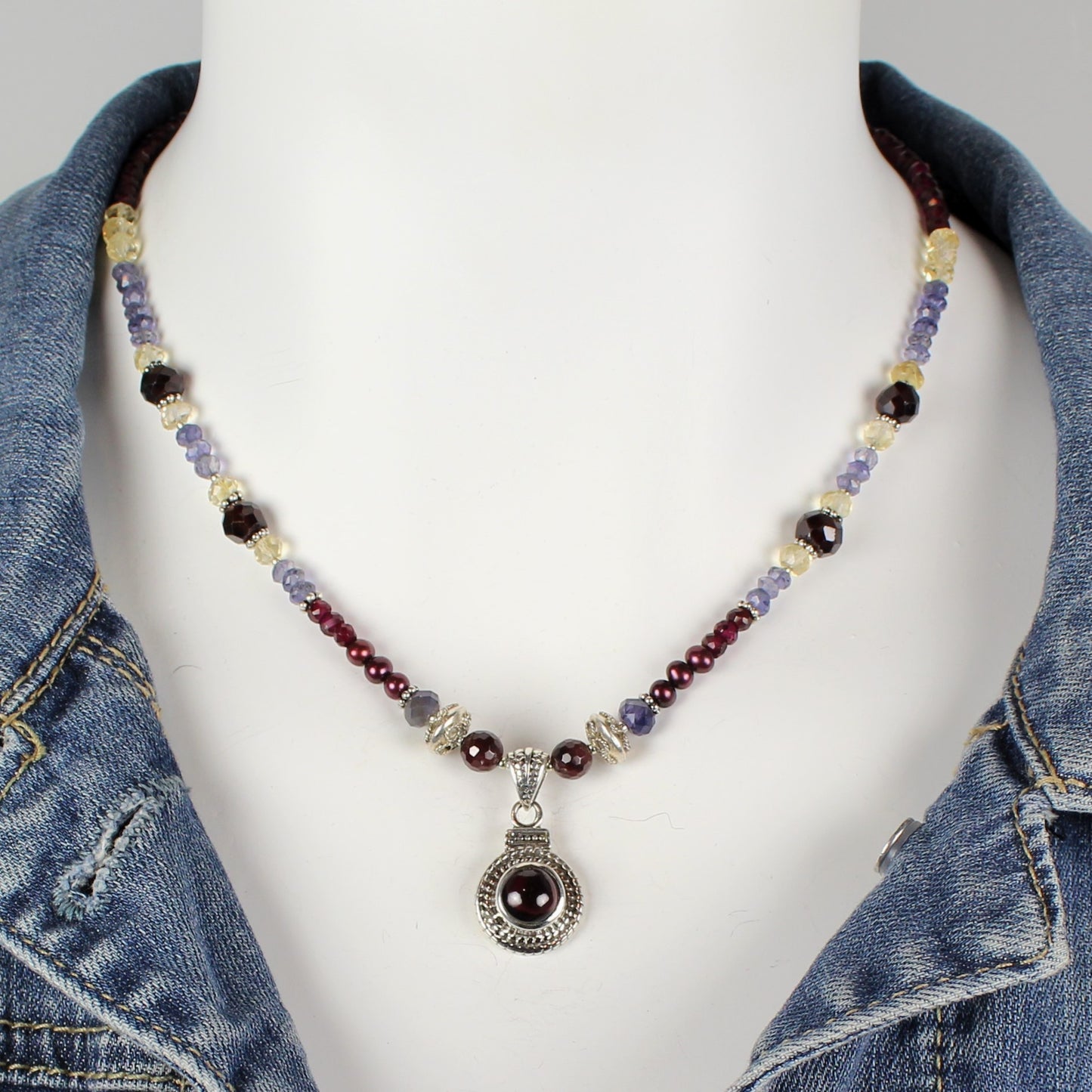 Garnet Gemstone Necklace