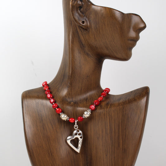 Red Heart Necklace