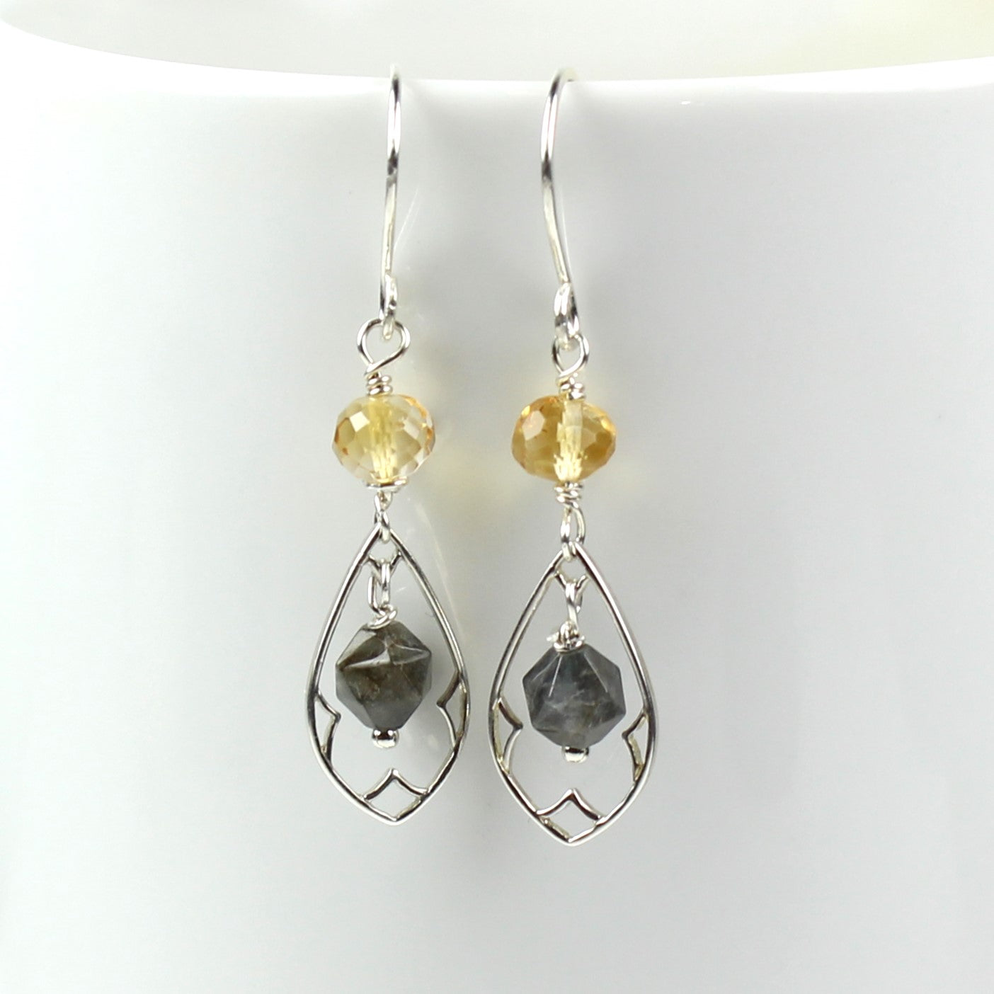 Citrine Teardrop Earrings