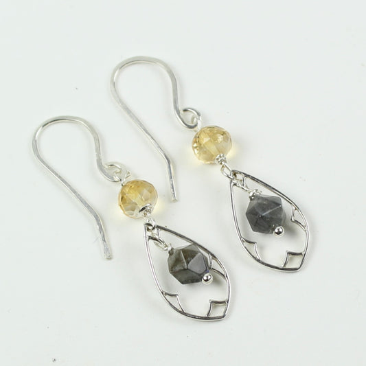 Citrine Teardrop Earrings