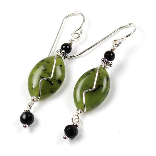 Jade Speckled Earrings