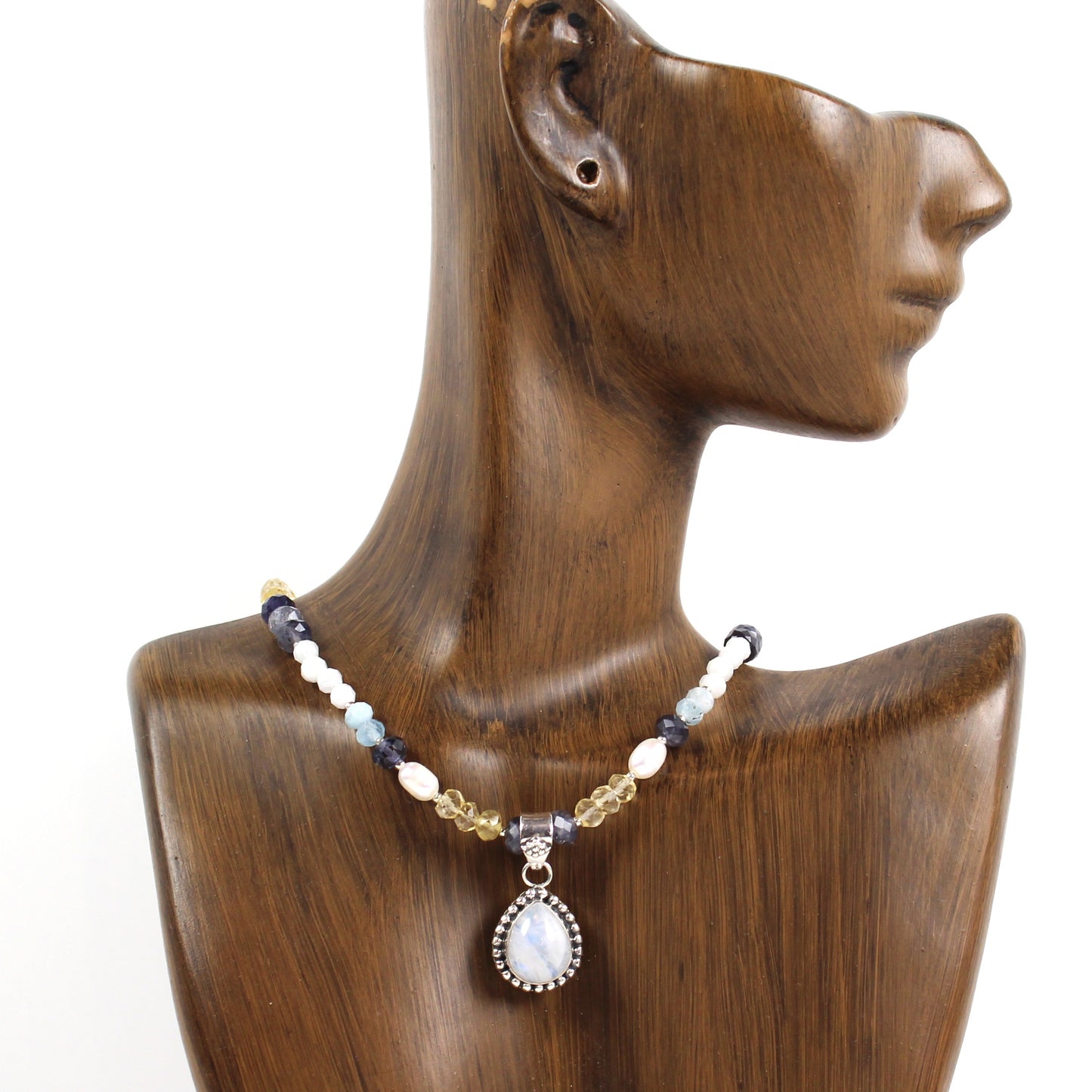 Moonstone Blues Necklace