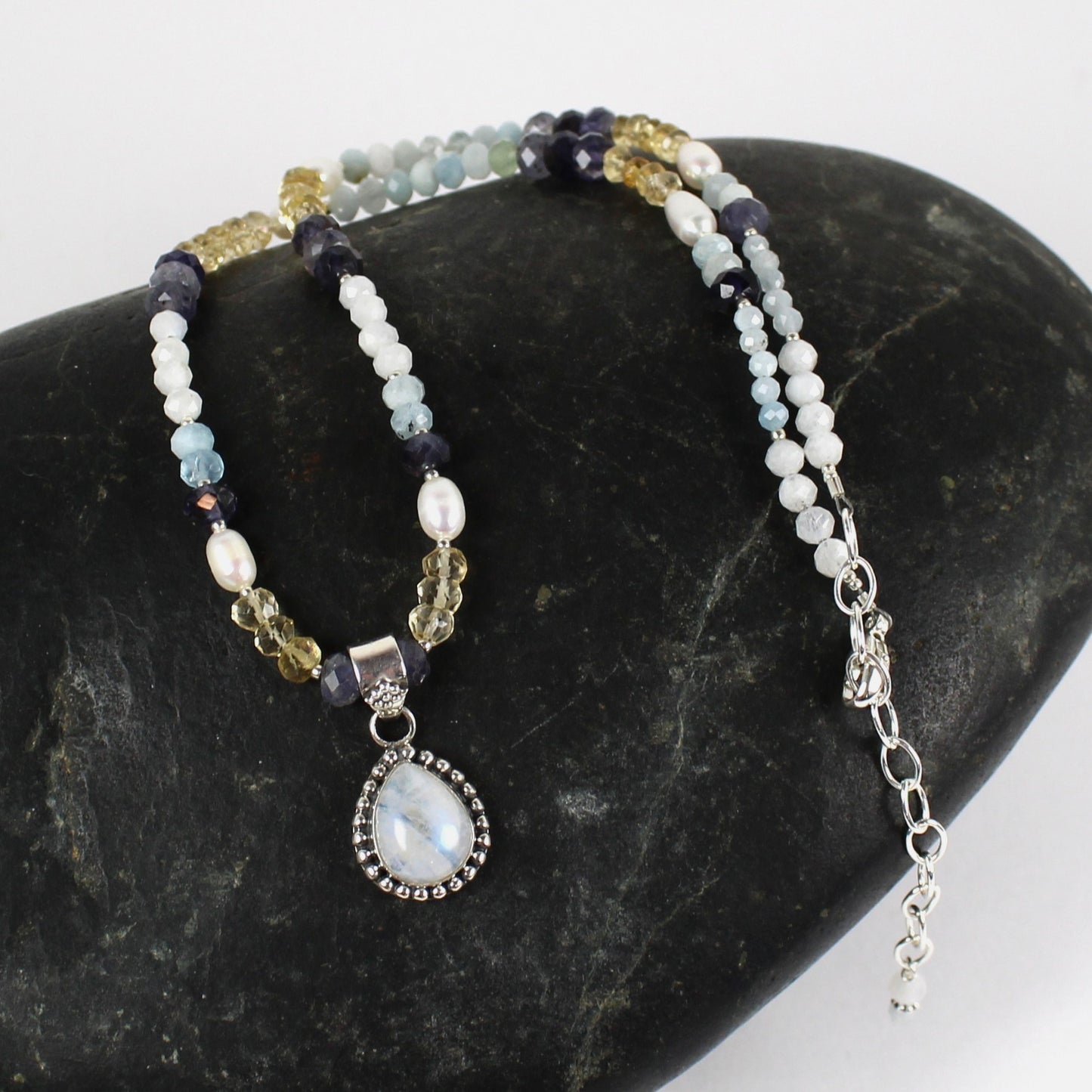 Moonstone Blues Necklace