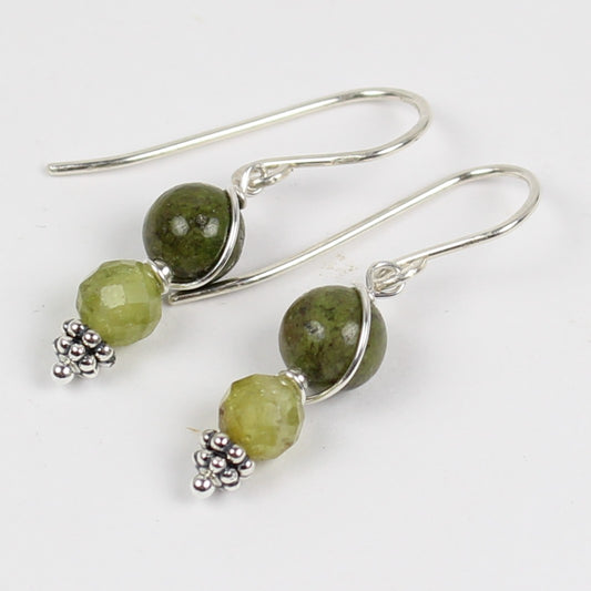Simple Green Earrings