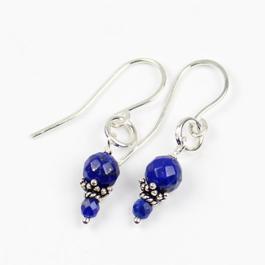 Lapis Loop Earrings