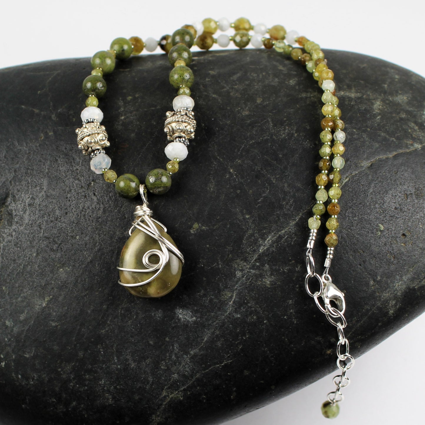 Shades of Green Necklace