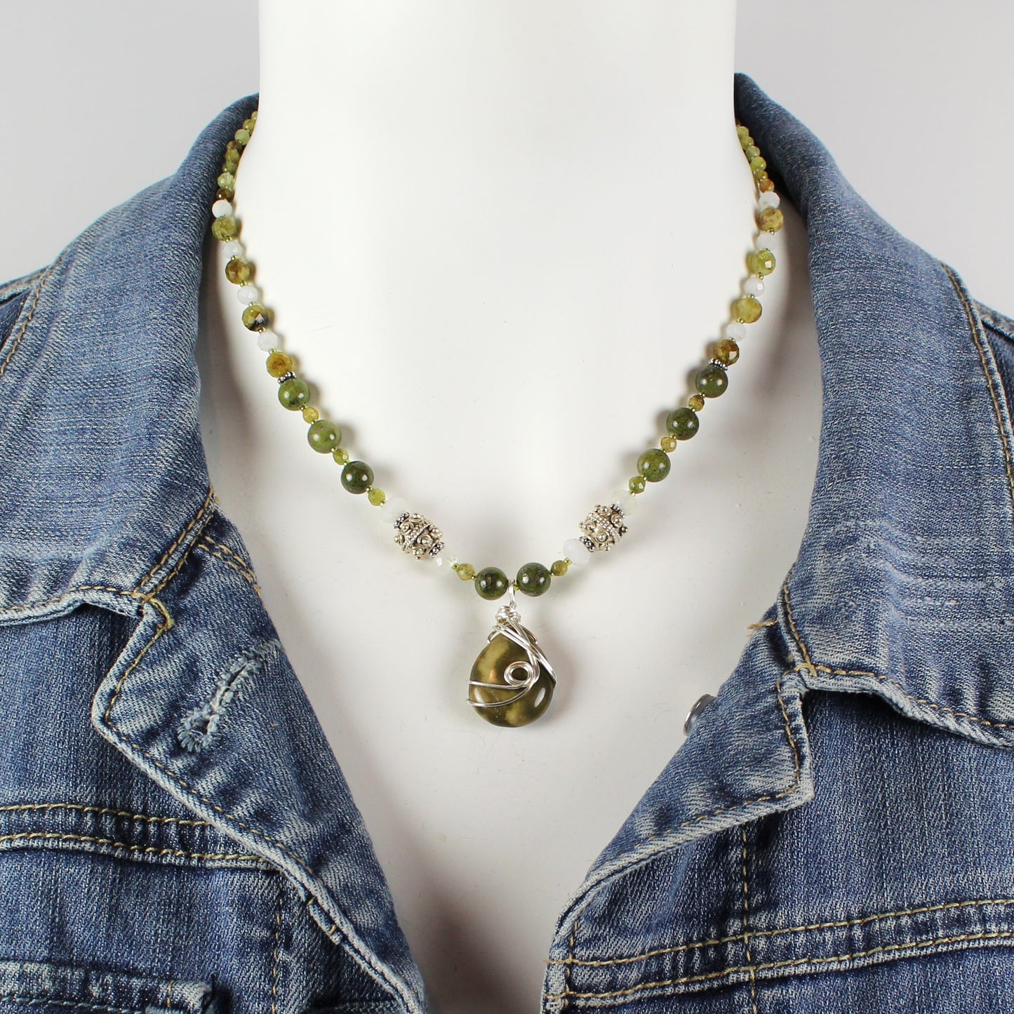 Shades of Green Necklace