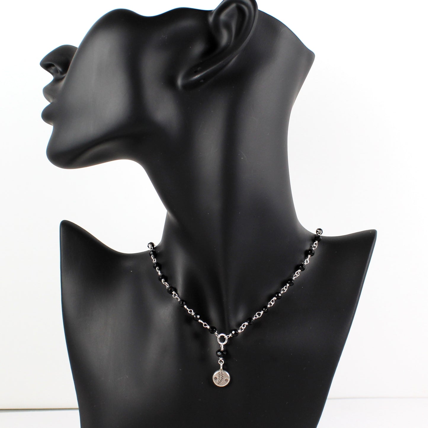 Wire Wrapped Onyx Necklace