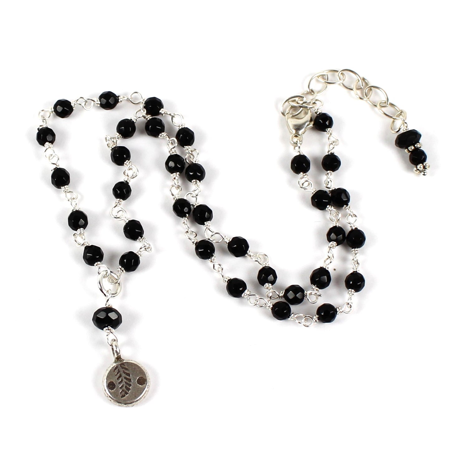 Wire Wrapped Onyx Necklace