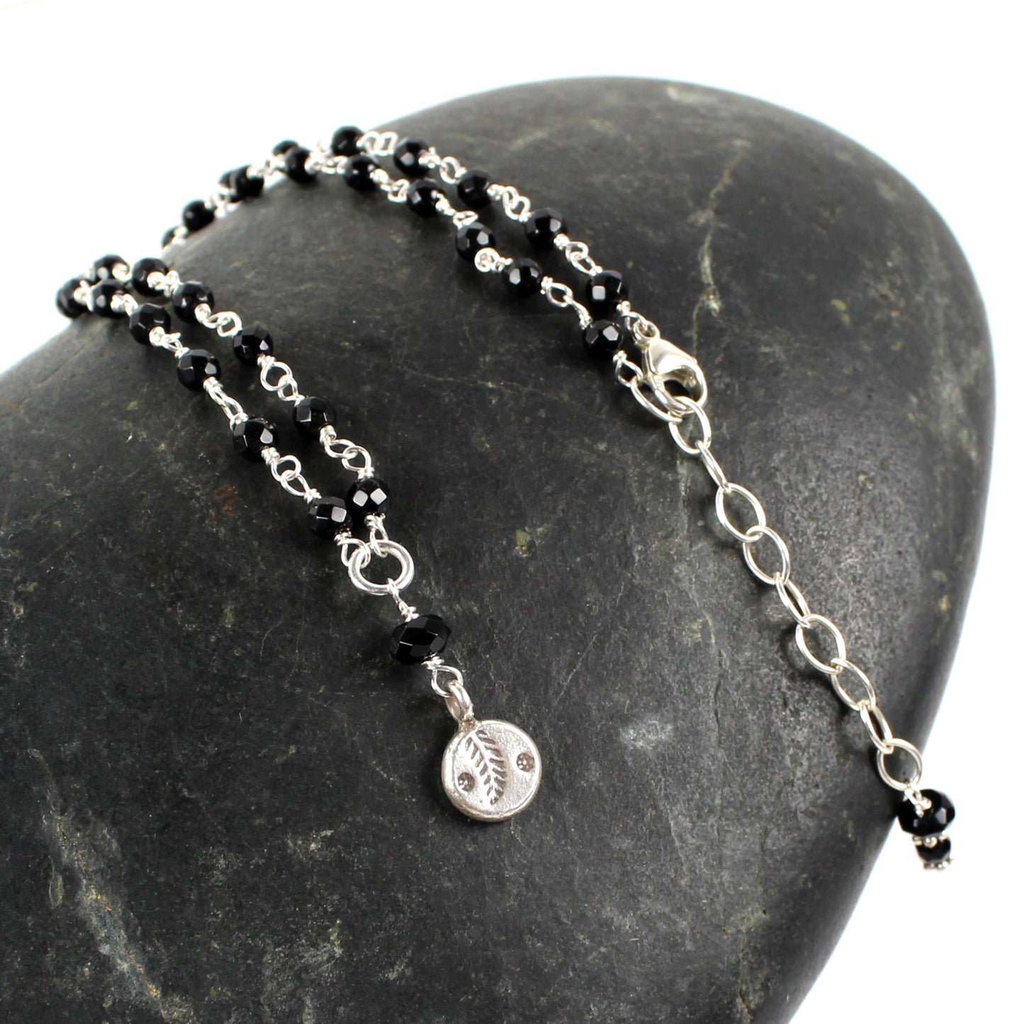 Wire Wrapped Onyx Necklace