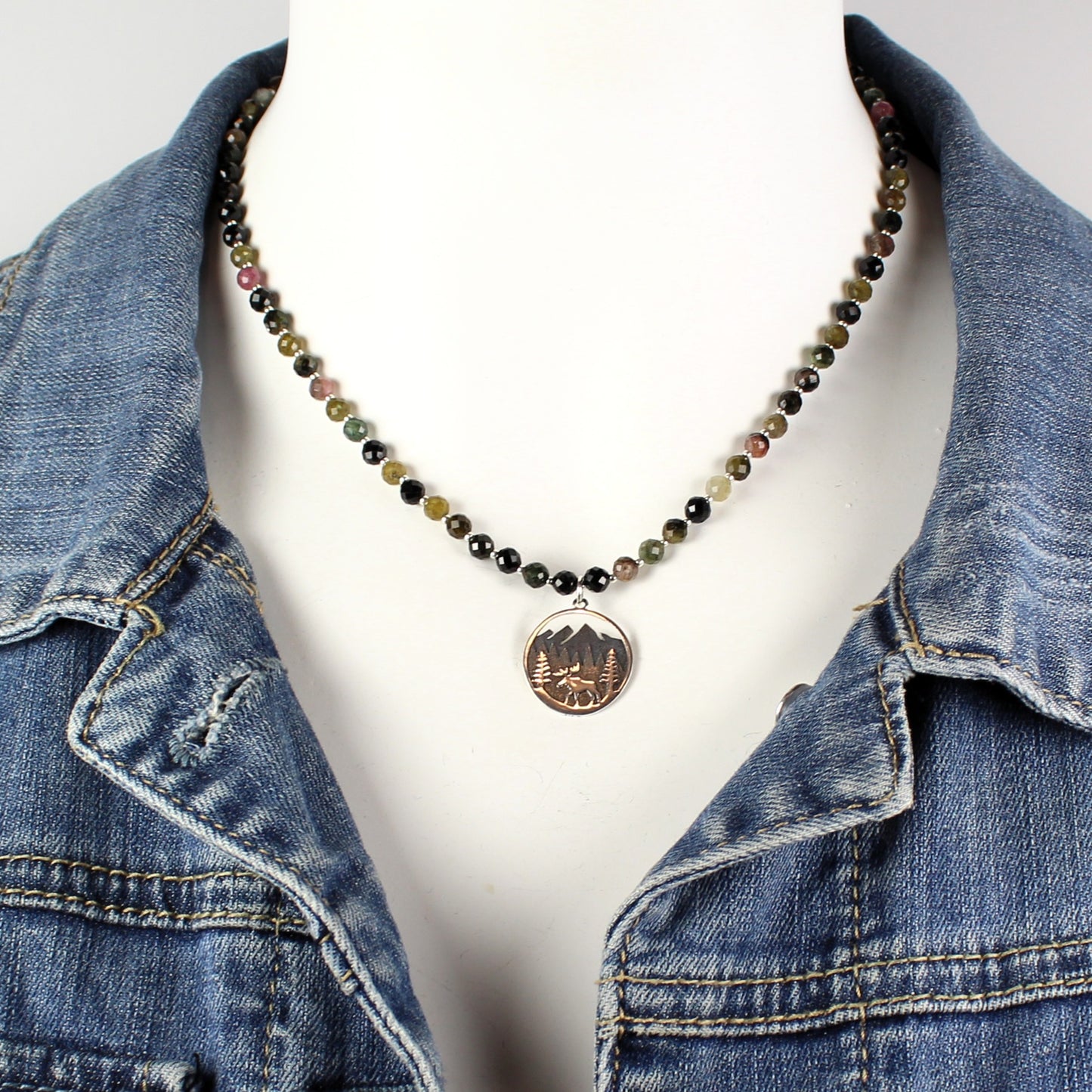 Moose Pendant Necklace