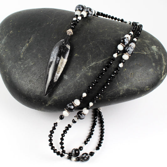 Orthoceras Long Necklace