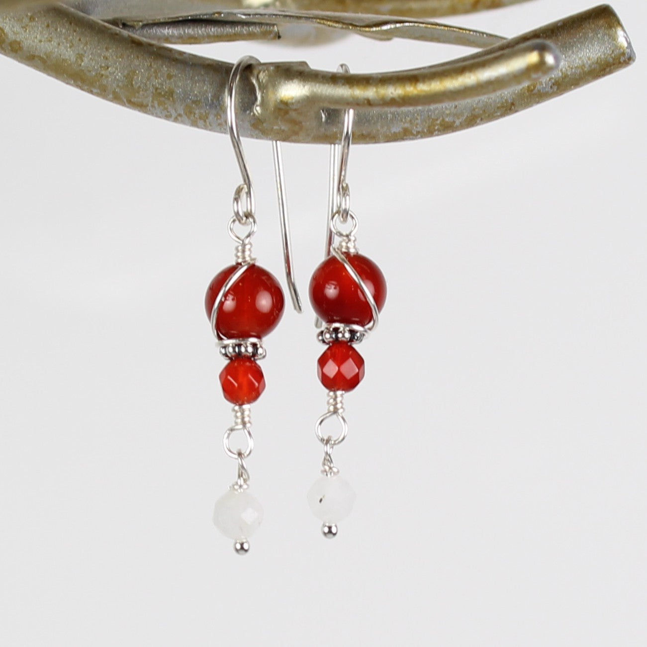 Carnelian Wrap Earrings