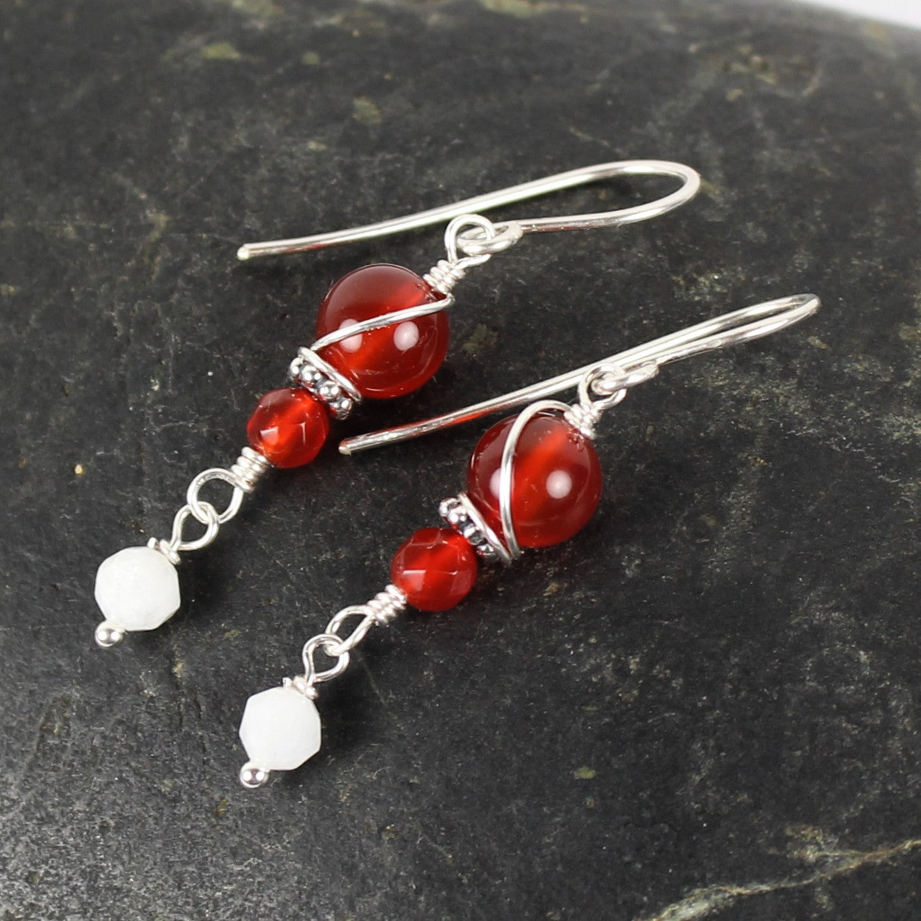 Carnelian Wrap Earrings