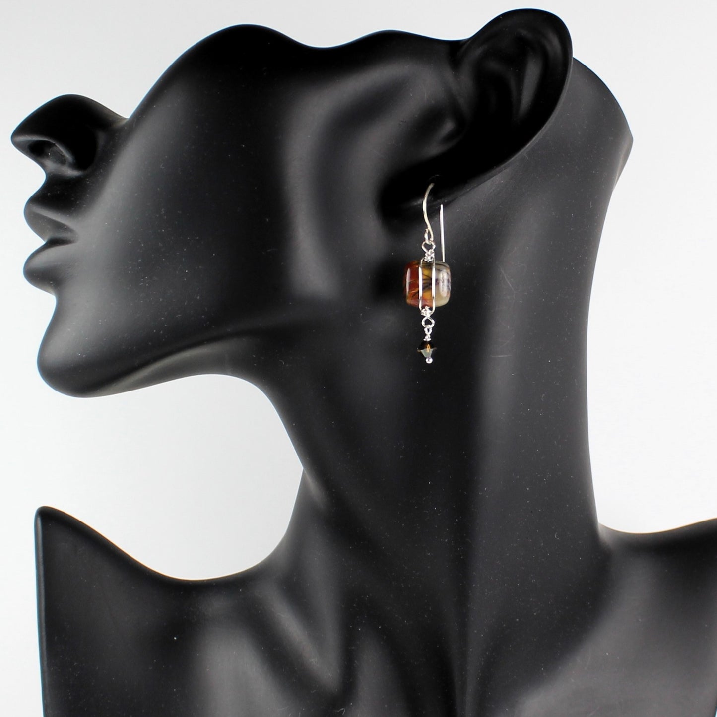 Red Creek Jasper Square Earrings