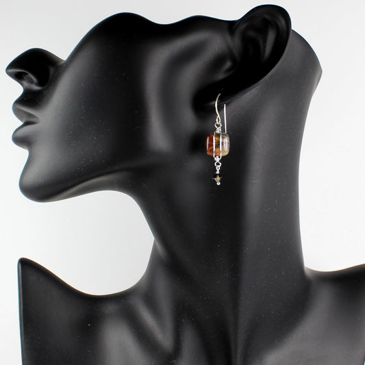Red Creek Jasper Square Earrings