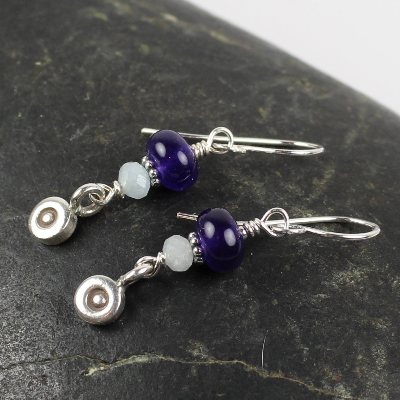 Amethyst Charm Earrings