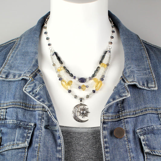 Celestial Multi-Strand Necklace