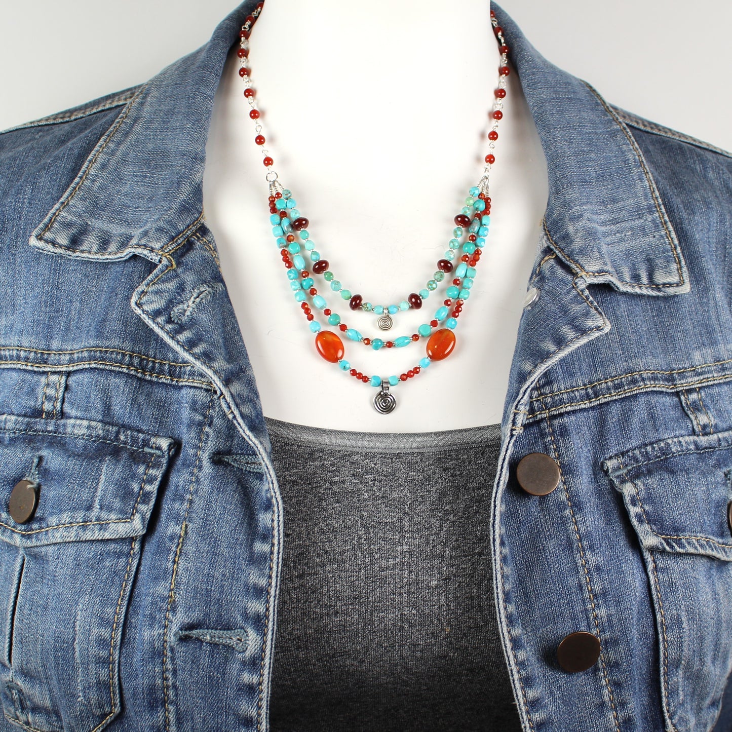 Fire and Sky Necklace